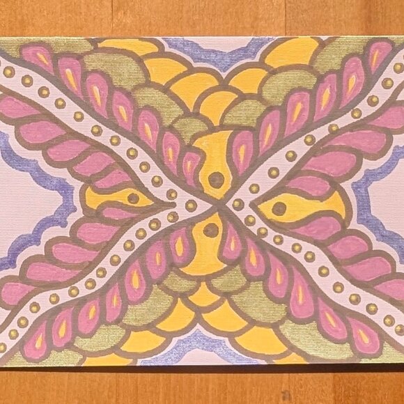 Set of 5 Assorted Original Hand-Drawn Greeting Cards | Acrylic Marker Art on Car - Picture 2 of 10